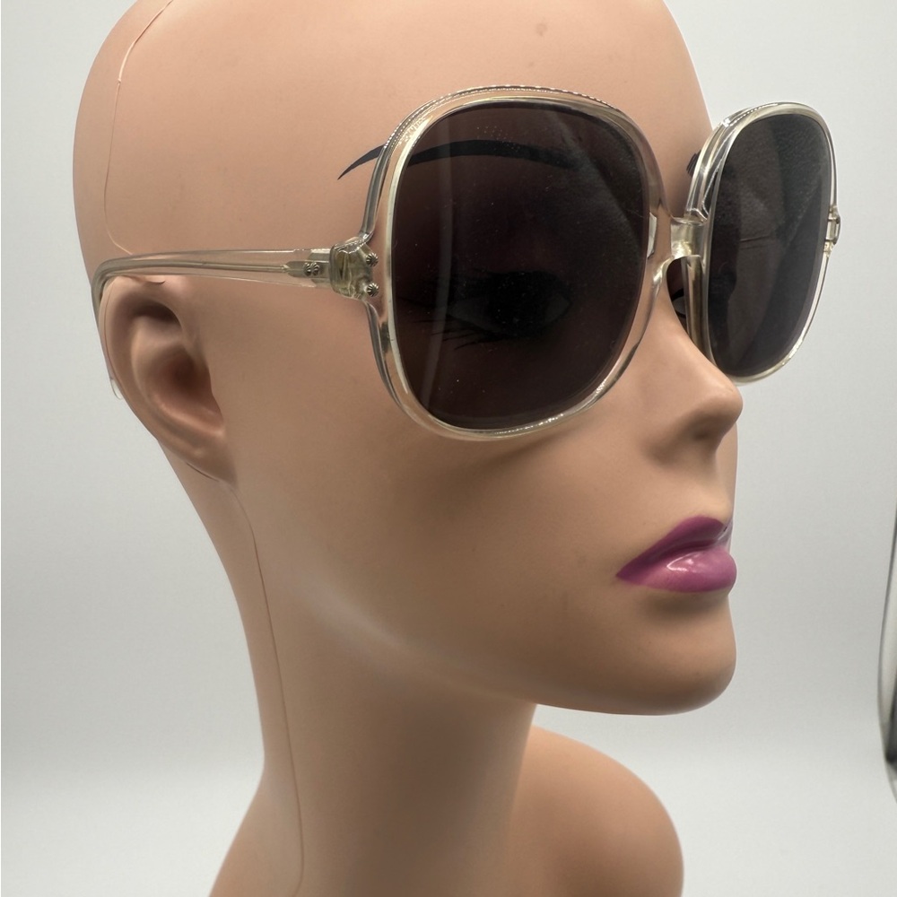 Chic Oversized Sunglasses - Black and Clear